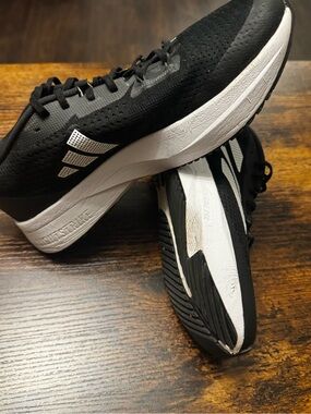 adidas Black and White Athletic Running Shoes